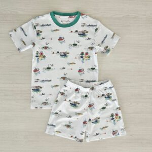 Pijama Manga Corta Barquitos