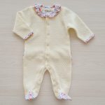 Enterizo Flores Naranja Jacquard