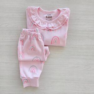 Pijama M/L 2 piezas Arco Iris Rosado
