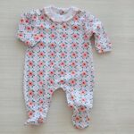 Enterizo Flores Naranja