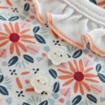 Enterizo Flores Naranja - Imagen 3