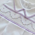 Enterizo corto bordado a mano Morado - Imagen 2