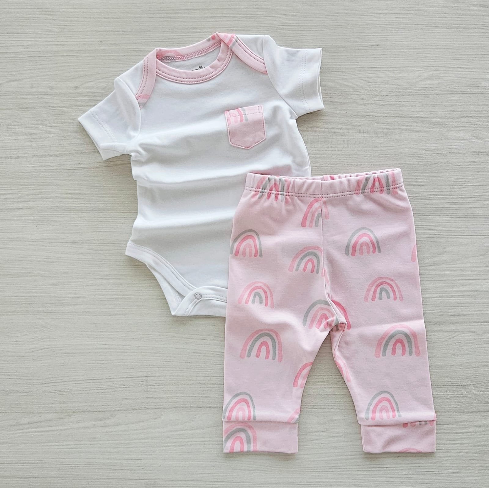 conj70 Conjunto M/C Arco Iris Rosado - Imagen 1